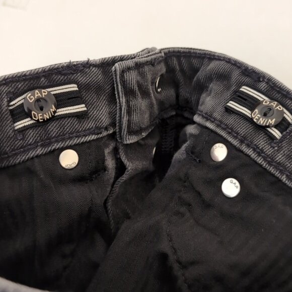 Gap High Rise Denim Shorts Cut Off Raw Hem Button Fly Vintage Wash Jean Bottoms - Picture 7 of 9